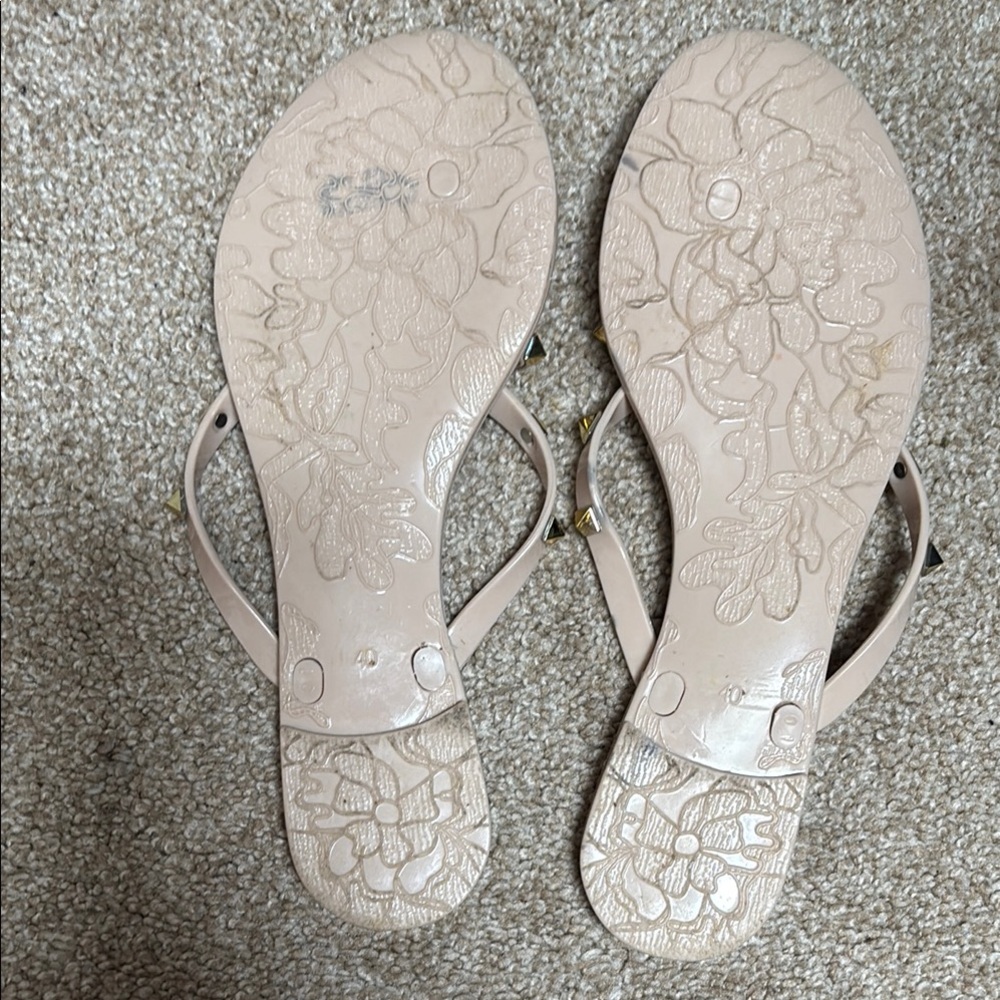 Steve Madden Women's Daliyah Studded Bow Jelly Sandals EUC sz 9m - Picture 3 of 4